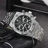 2023 Quartz Movement Luxury Watch Gold Stainless Steel Royal Six Pointer Multifunktionella band Diamond Kalender