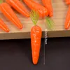 Fleurs décoratives 25/50 pièces décoration de pâques Simulation carotte artificielle Mini mousse légumes carottes ornement maison enfants cadeaux