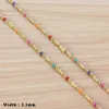 1630 Zoll Edelstahl Bambus Kette Halsketten Für Frauen Gold Farbe Böhmischen Halskette Halsband Mit Emaille Lange Luxus Schmuck L230704