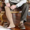 Calzini da donna Uomo e cerniera Compressione Zip Gamba Supporto Ginocchio Punta aperta Calze sottili Gambe di riparazione