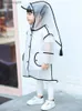 Kids Rainprocking Rain Rain Poncho واضحة شفافة الأطفال روضة أطفال طالب رينج رينج بونتشو الأغطية L230620