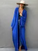 Costumi da bagno da donna Solid Beach Cover Up Women Self Belting Wrap Kimono Dress Costume da bagno Robe Summer Beachwear Factory Supply 230713