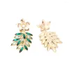 Dangle Earrings Multi Color Rhinestones Leaves And Flowers Drop For Women Party Gift Fashion Accessories