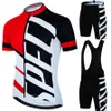 Cykeltröja Set Pro Team Set Sommarkläder MTB Cykelkläder Uniform Maillot Ropa Ciclismo Man Cykeldräkt 230712