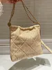 Axelväska modedesigner halm vävd handväska shopping tote väska casual raffia tote strand väska klassisk vintage crossbody väska telefon väska