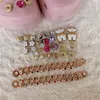 Accesorios para piezas de zapatos 1 juego de lujosos zapatos de perlas brillantes con cierres decorativos accesorios de encanto diseñador DIY cadena de zapatos Jibz girl gift 230713