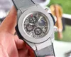 Relógio masculino de primeira classe com pulseira de borracha macia esportivo japonês VK quartzo relógio com código de cronometragem