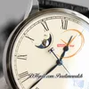 V9F Excellence Panorama Data Fazy Księżyca A100-0 Automatyczny Męski Zegarek Stalowa Koperta Biała Tarcza Rzymska Brązowy Skórzany Super Version Edition Herrenuhr Reloj Hombre Puretime 2