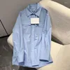 Damblusar Lyxskjortor för kvinnor Elegant långärmad lös blus Enkla solida toppar Vintage Oversize Brand