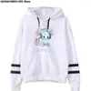 Felpe con cappuccio da uomo Y2K Gamesolotl Axolotl Videogioco Kawaii Pastel Goth Felpa con cappuccio Swearshirt Streetwear Top Abbigliamento casual Moda Donna Pullover