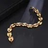 8MM 10MM 13MM Coffee bean Chain Charm Jewelry Men's Bracelet Stainless Steel Chain Bangle Jewelry M03 L230704