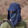 Berets للجنسين متعددة الأغراض قابلة للطي تسلق في الهواء الطلق السفر شمس الصياد القبعة الصيف الصلبة اللون