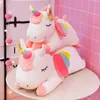 Angel rainbow unicorn doll Stuffed toy large size doll sleeping pillow wholesale gift