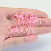 Boucles d'oreilles créoles 50-100 pcs/lot résine pour hommes femmes Transparent noir or coloré cercle rond boucle d'oreille