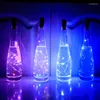 Dizeler Noel Partisi Dekorasyonu 10 PCS LED ŞARAP ŞİŞİ CORK STRING HIZLI LAMP LİTELİ ŞİŞLERİ İÇİN TANRILAR Düğün Bakır Tel