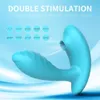 Vibratori New Style Clitoride Sucking Vibratore 2 in 1 Dildo G Spot Vaginale vibrante Telecomando Clit Ventosa Masturbatori Sex Toys 230627