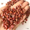 Figurine decorative Oggetti 50g Natural South Red Agate Quarzo Cristallo Ghiaia Tumbled Crushed Pietra preziosa Pietra preziosa Giardino Acquario Pla