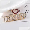 Pins Brooches I Love Trump Rhinestones Brooch Pins For Women Crystal Letters Coat Dress Jewelry Drop Delivery Dhwkg