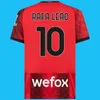 Wersja odtwarzacza 23/24 AC Milans Ibrahimovic Giroud Soccer Jerseys 2023 Pulisic Theo Brahim Tonali Rafa Leao S.Castillejo Kessie Saemaekers Football Shirt