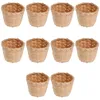 Servies Sets 10 Stuks Gevlochten Bal Rustieke Opbergbakken Fruit Houder Eenvoudige Mand Thuis Decoratieve Houten Handgemaakte Premium Kantoor