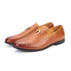 Men's Woven Leather Casual Shoes Men Trendy Party Wedding Loafers Moccasins Mens Light Comfortable Driving Flats EU Sizes 37-48