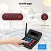 Other Accessories Retekess T119 Restaurant Pager Wireless Paging Queue System 10 Coaster Vibrater Buzzer Receiver 2 Way Charge For Cafe Food Court 230712