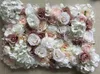 장식용 꽃 통풍 런너 파티 장식 Fleurs 인공 실크 장미 모란 모란 3D 꽃 벽 패널 웨딩 배경 8pcs/lot