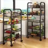 Kitchen trolley storage rack, household storage rack, floor mounted