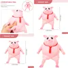 Декомпрессия игрушки сжимайте розовые свиньи антистраничные животные милые животные милые свиньи кукла стресс -стресс. Дети подарки 230612 ДОБАВИТЬ