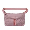 Kvällsväskor Lager Kapacitet Tyg Korea Messenger Solid Rosa Nylon Axelpaket För Kvinnor Enkel Svart Japan Style Crossbody