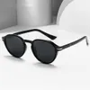 Fashion Men's Sunglasses Tr Women's Anti Ultraviolet Round Frame Polarizer Night-vision Device Color Changing Mirror