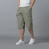 Men's Shorts Arrival Fashion Men Thin Cotton Extra Large Summer Multi Pocket Loose Casual Elastic Waist Plus Size L-3XL4XL5XL6XL