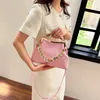 Evening Bags Designer Shell Clip Weave Wallet Chain Shoulder Bag Luxury Clutch Party Pink Handbag and Purse Chic Hobo 230713