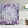 Shower Curtains Indian Mandala Shower Curtain Flower Printed Bathroom Curtains Decor Wall Hanging With Shower Curtains