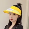 Wide Brim Hats Bucket Hats Kid Summer Sun Hat Solar Cooling Rechargeable Cooling Fan Hat Sun Visor Hat Summer Baseball Hat Empty Top Outdoor Sunhat 230712