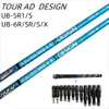 Club Shafts Golf shaft Brand TOUR AD GRAPHTE DESIGN UB5 UB6 Flex R/SR/S Golf drive shaft wood shaft Free assembly sleeve and grip 230712