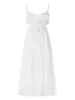 Casual Dresses Women Spaghetti Strap Flowy Long Dress Elegant Hollow Backless Tie Up With Justerbara remmar Solid Bobo Beach Sundress