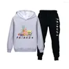 Men's Tracksuits Fashion Kids Sports Clothes Pants Sponge Square Cute BobPrinted Hoodies And Set Hooded Sweatshirt Two-piece Suits Tr