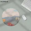 Cute Mousepad Kawaii Mouse Pad Creative 22cm Diameter Desk Pad Laptop Mouse Mat for Mice Mause Office Computer Table Desk Mats