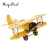 Modèle d'avion MagiDeal 1Pc modèle d'avion en métal Vintage biplan pour la maison salon décor enfants garçons enfants d'âge préscolaire jouets amusants en plein air 230712