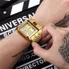 Zegarki na rękę Oulm duży złoty luksusowy zegarek marki ze stali nierdzewnej Auto data męski zegar kwarcowy unikalne wojskowe męskie zegarki Relogio Masculino 230712