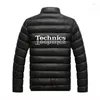 Męskie z kapturem Technik 2023 DJ 1200 Muzyka gramofonowa Zima Baseball Baseball Baseball Windbreaker Windproof WindProof Jackets Top Ubranie