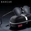 Barcur aluminium magnesium vintage solglasögon för män polariserade runda solglasögon kvinnor retro glasögon oculos masculino