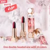 Rouge à lèvres Angel Ten-Color Matte Lipstick Waterproof Coupe antiadhésive Facile à colorer Maquillage naturel durable pour la peau TSLM1 230712