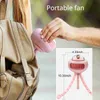 Electric Fans Lovely Cartoon Portable Safe Stroller Fan USB Charging Air Cooling Electric Fan Home Multipurpose Handheld Desktop Bladeless Fan