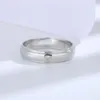 Cluster Rings Buyee Prata Esterlina 925 Clássico Anel de Casamento Luz Branca Zircônia Amantes Casais Para Mulheres Homens Noivado Jóias Círculo