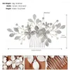 Headpieces Handmade Luxury Flower Bridal Hairclip Wholesale Party Peigne à cheveux pour le mariage