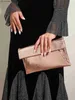 Evening Bags 2023 New Women's Gold Clutch Handbag Wedding Banquet Wallet Fashion Women's Handbag Luxury Dinner Wallet Direct Shipping Z230713