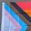 Bannière Drapeaux Aerlxemrbrae Rainbow Flag 150X90CM Bannière 100D Polyester oeillets lgbt Gay arc-en-ciel Progress Pride flag 230712