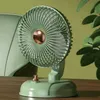 Ventilatori elettrici Mini ventilatore portatile con testa oscillante ricaricabile per uso domestico in ufficio all'aperto.